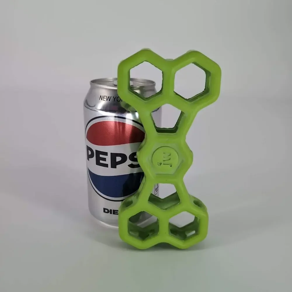 JW Pet Hol-ee Bone Lime Green Puppy Dog Toy / Puzzle / Chew Treat Toy - GUC